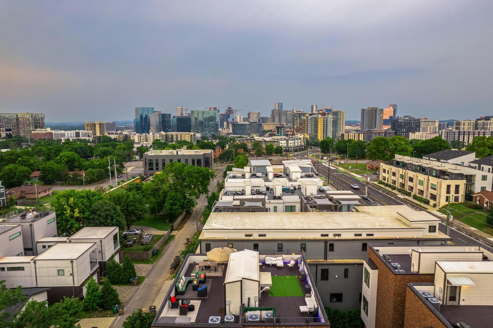 Melodic Skyline - Rooftop Views - 5 Mins To Broadway Villa Nashville Dış mekan fotoğraf