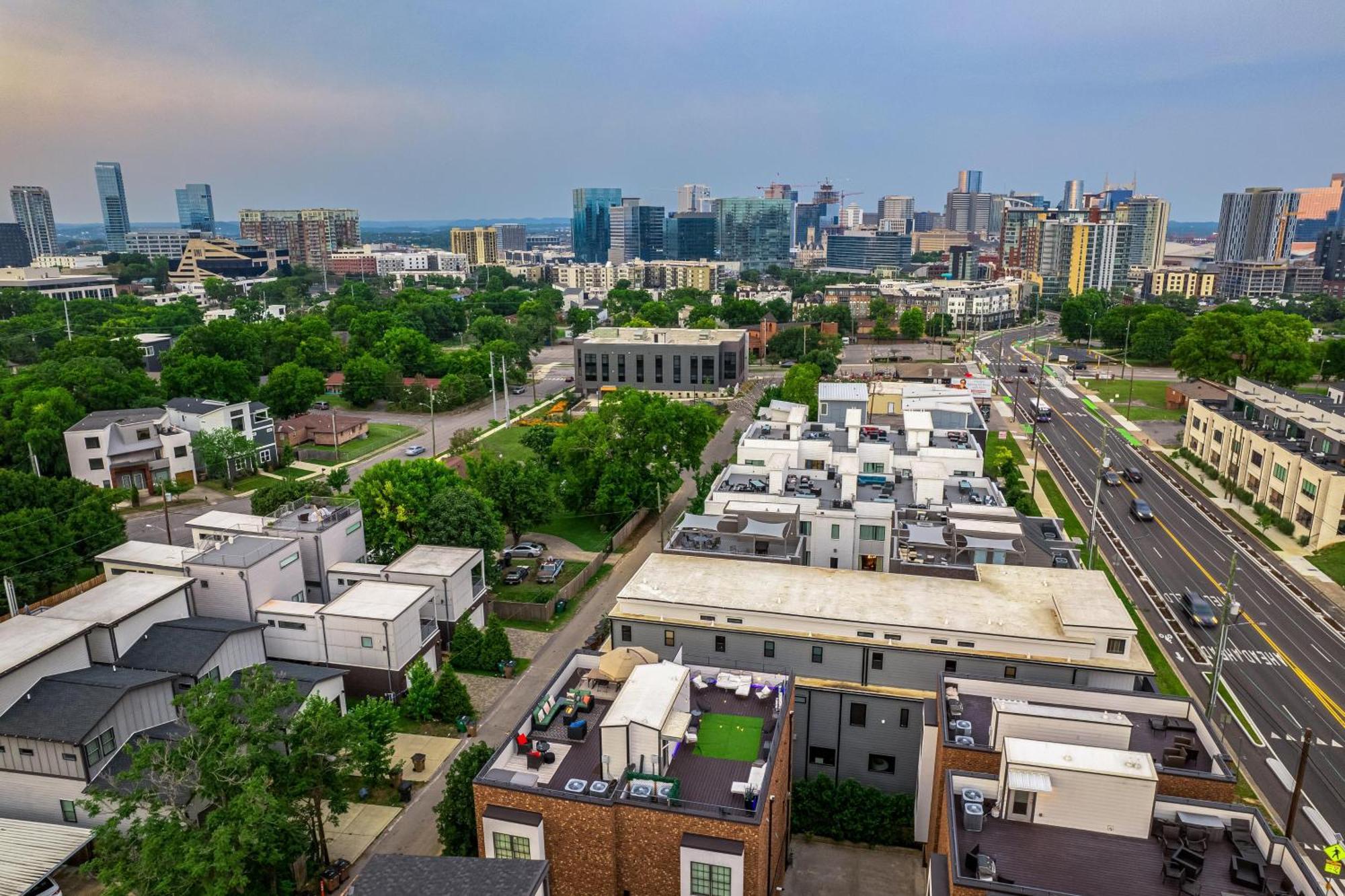 Melodic Skyline - Rooftop Views - 5 Mins To Broadway Villa Nashville Dış mekan fotoğraf